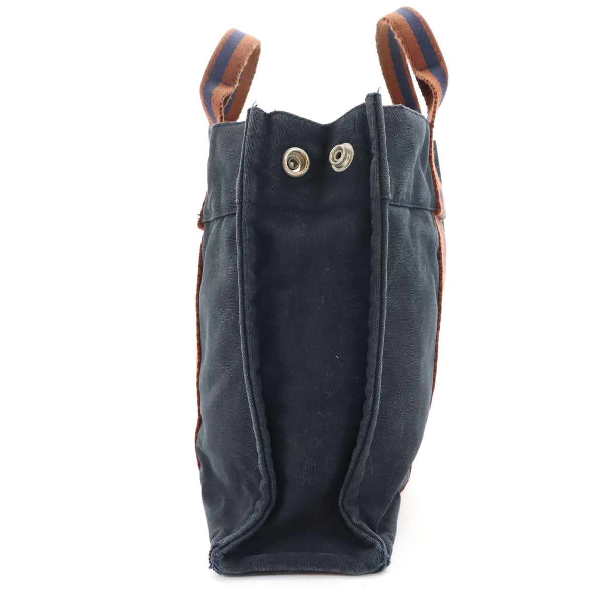 HERMES エルメス フランス製 フールトゥPM キャンバス トートバッグ  ネイビー 廃番 レディース