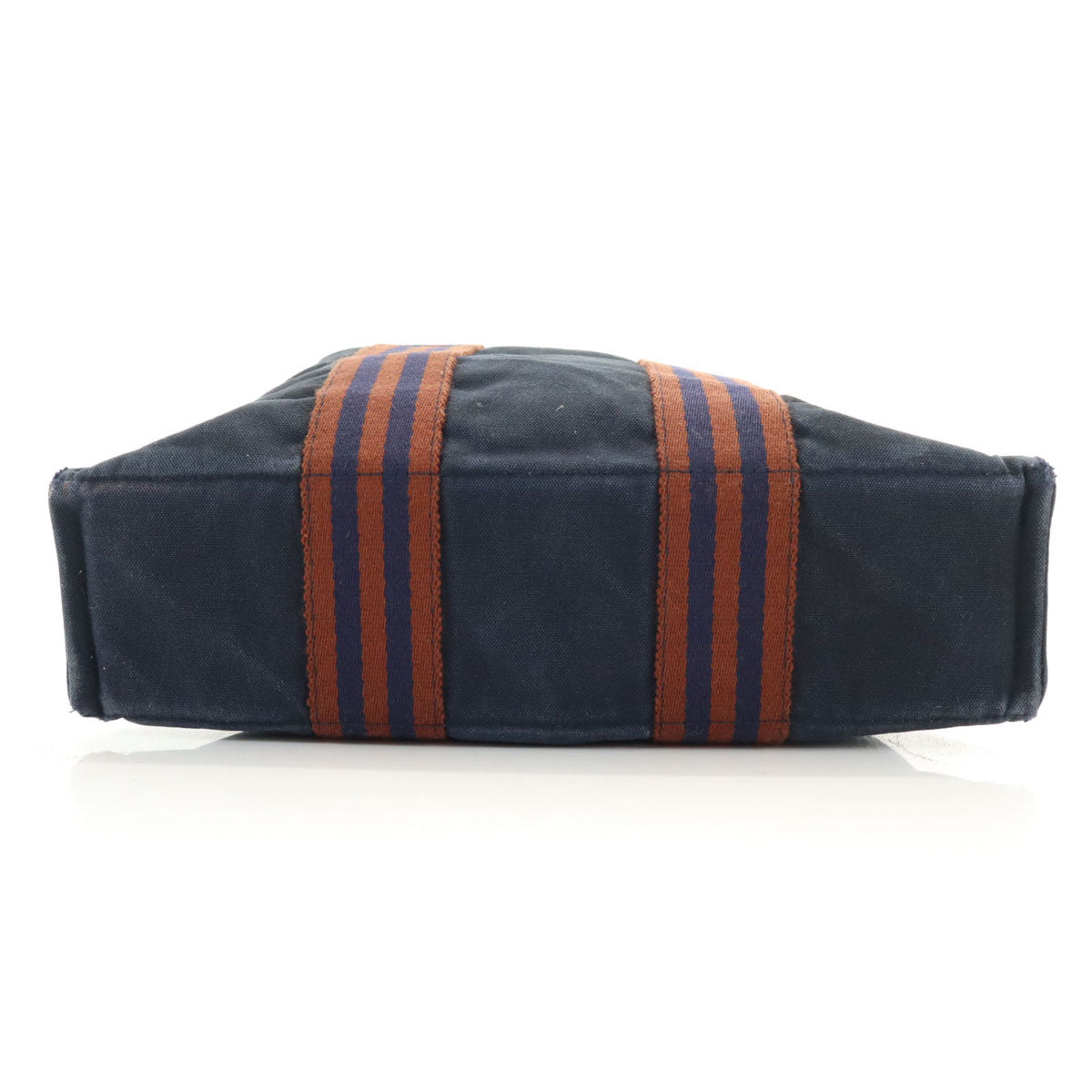 HERMES エルメス フランス製 フールトゥPM キャンバス トートバッグ  ネイビー 廃番 レディース