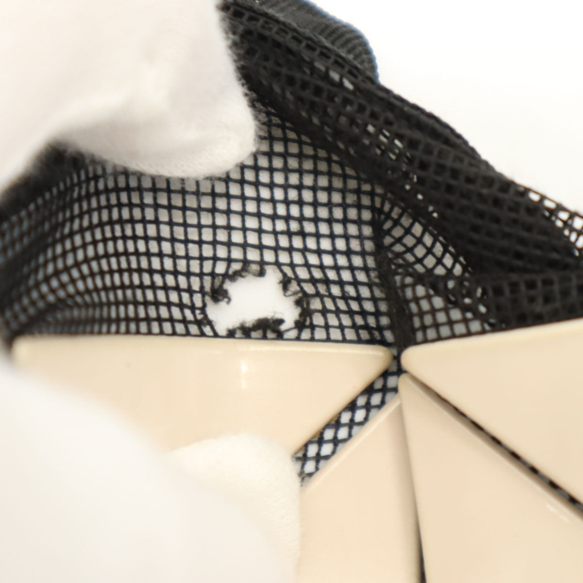 BAO BAO ISSEY MIYAKE バオバオ イッセイミヤケ 日本製 トートバッグ  アイボリー レディース