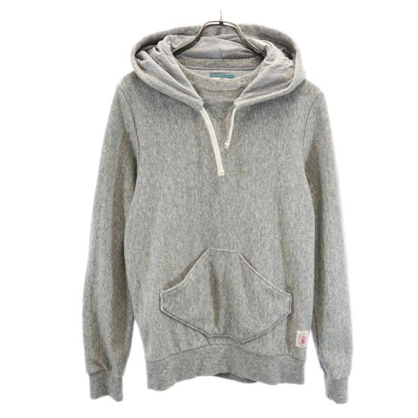 NEXUSVII ネクサスセブン 日本製 ウールブレンド 長袖 スウェットパーカー 44 グレー メンズ