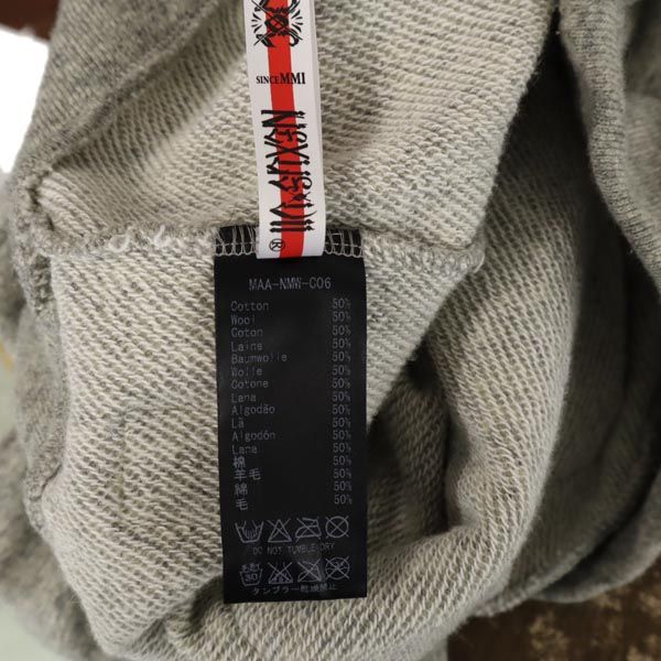 NEXUSVII ネクサスセブン 日本製 ウールブレンド 長袖 スウェットパーカー 44 グレー メンズ