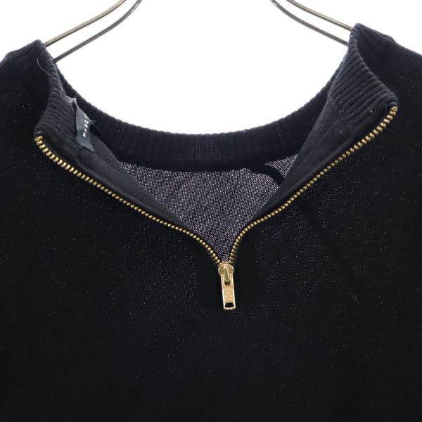 MARC BY MARC JACOBS マークバイマークジェイコブス 長袖 デザイン ニット S ブラック系 バックジップ セーター レディース