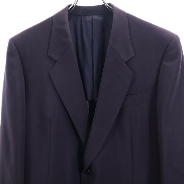 LANVIN ランバン モヘアブレンド テーラードジャケット ST46-54 紺系 メンズ