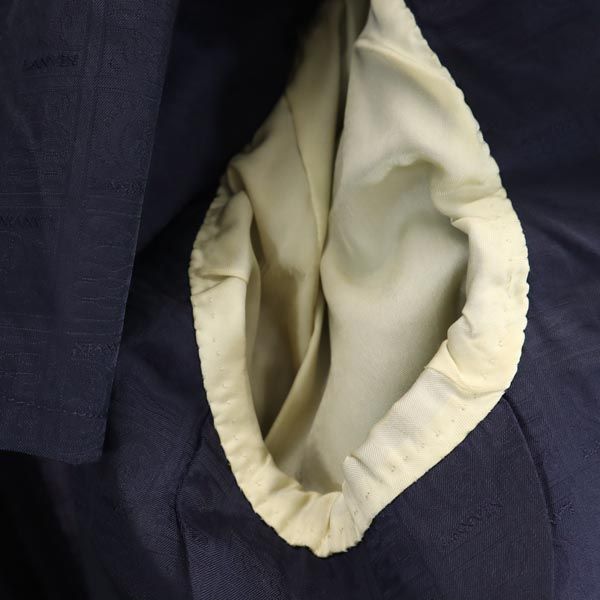 LANVIN ランバン モヘアブレンド テーラードジャケット ST46-54 紺系 メンズ