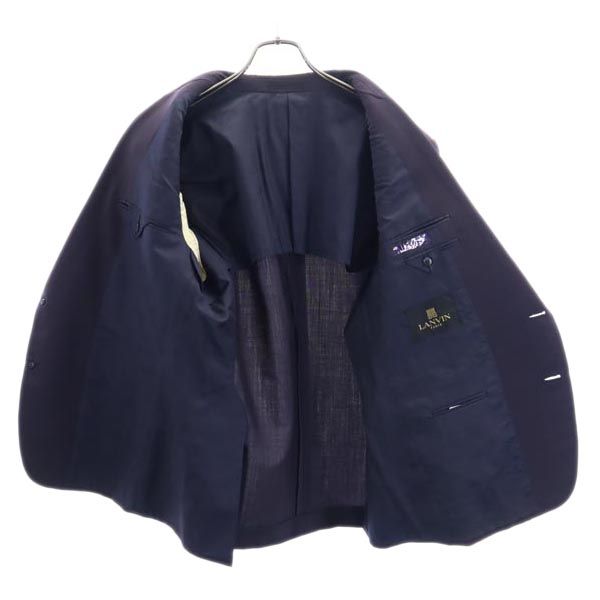 LANVIN ランバン モヘアブレンド テーラードジャケット ST46-54 紺系 メンズ