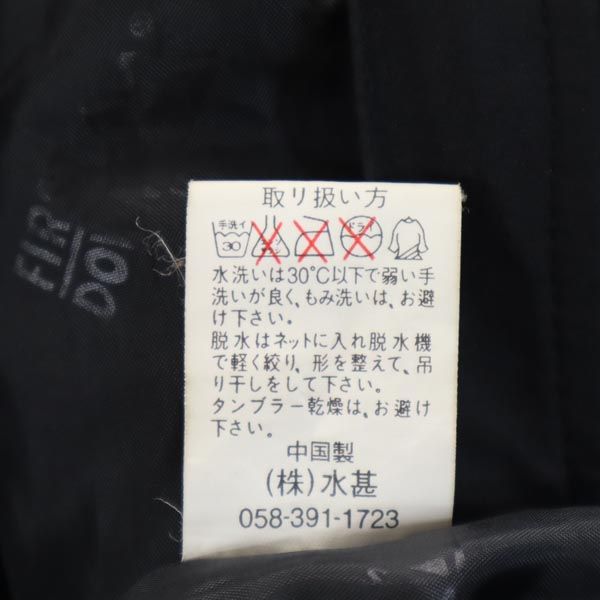 FIRSTDOWN ファーストダウン ロゴ刺繍 マウンテンパーカー M 黒 メンズ