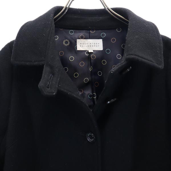 MACKINTOSH PHILOSOPHY マッキントッシュフィロソフィー 日本製 ウールジャケット 38 黒系 レディース