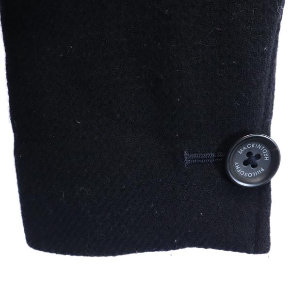 MACKINTOSH PHILOSOPHY マッキントッシュフィロソフィー 日本製 ウールジャケット 38 黒系 レディース