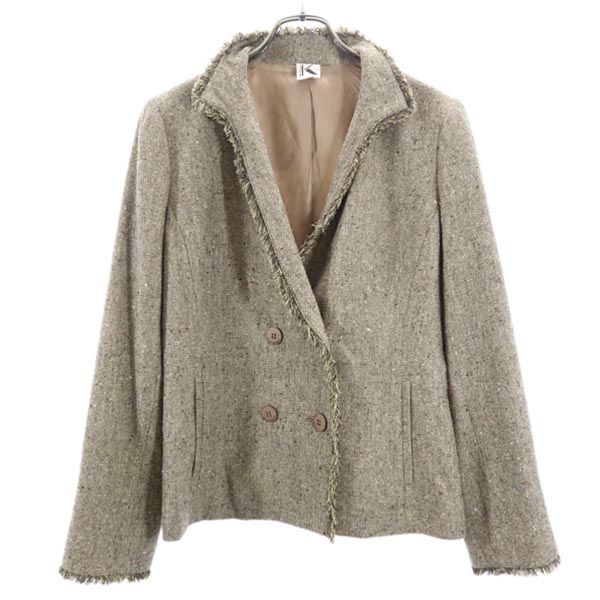 KRIZIA クリツィア ウールジャケット 42 ブラウン系 レディース