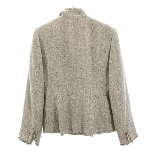 KRIZIA クリツィア ウールジャケット 42 ブラウン系 レディース