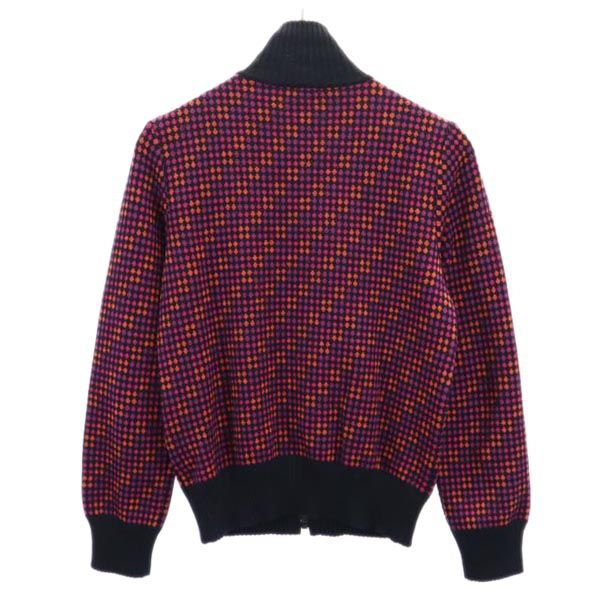 ozone community オゾンコミュニティ 日本製 ウールジャケット F 紫×ピンク×オレンジ フルジップ メンズ