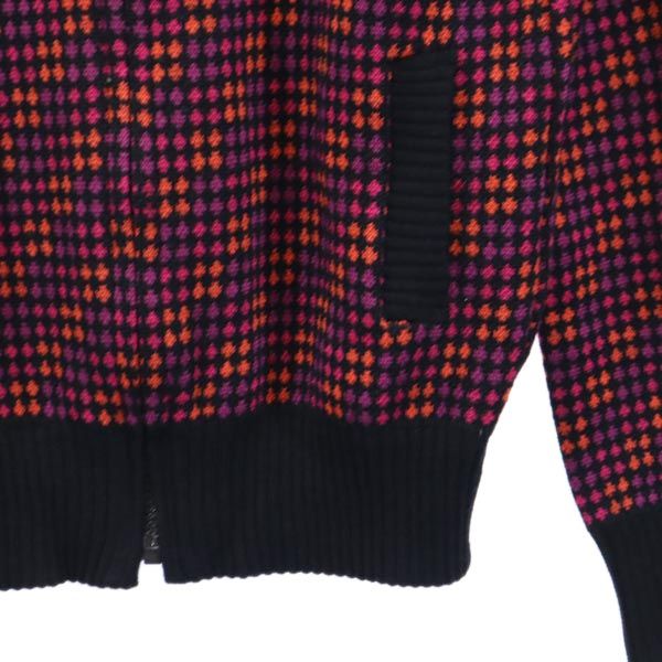 ozone community オゾンコミュニティ 日本製 ウールジャケット F 紫×ピンク×オレンジ フルジップ メンズ