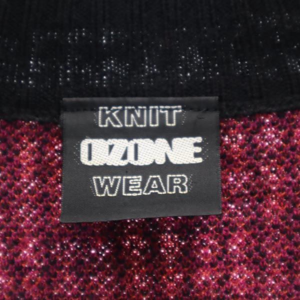 ozone community オゾンコミュニティ 日本製 ウールジャケット F 紫×ピンク×オレンジ フルジップ メンズ