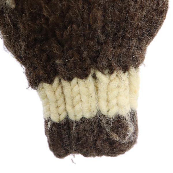 COWICHAN INDIAN カウチンジャケット 茶×ベージュ ニット メンズ