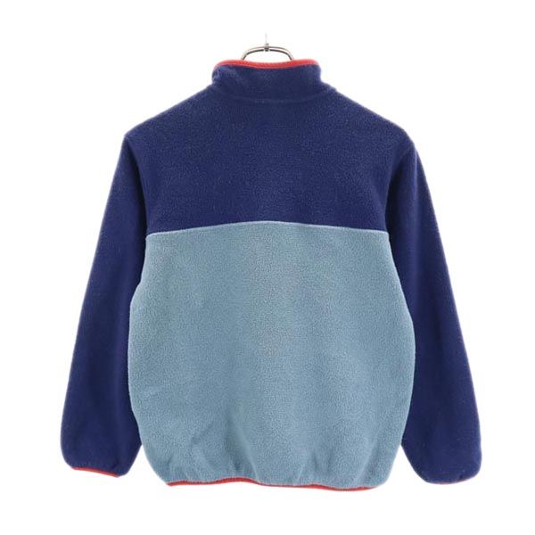 patagonia パタゴニア 65572 ハーフボタン フリースジャケット L 12 紺系 アウトドア キッズ