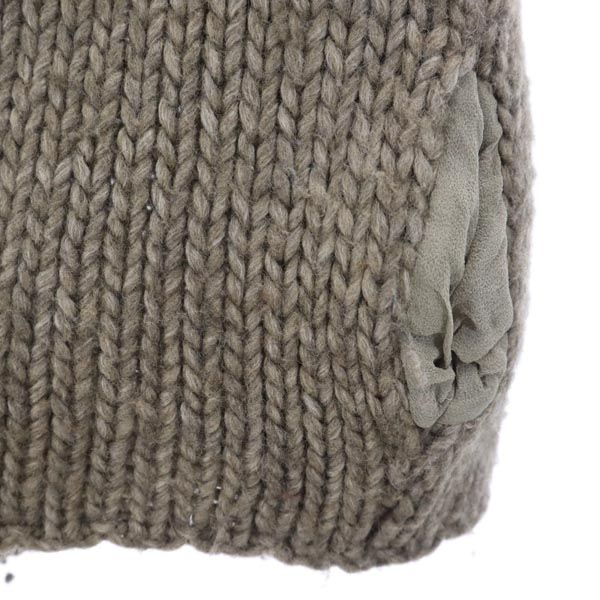 HUMANOID ヒューマノイド ウールブレンド 長袖 ローゲージ ニット XS ブラウン系 セーター レディース