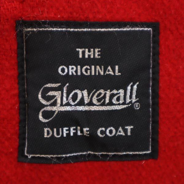 Gloverall グローバーオール 英国製 ウールブレンド ピーコート 8 赤 レディース