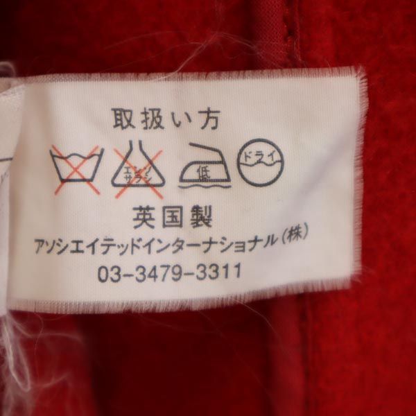 Gloverall グローバーオール 英国製 ウールブレンド ピーコート 8 赤 レディース