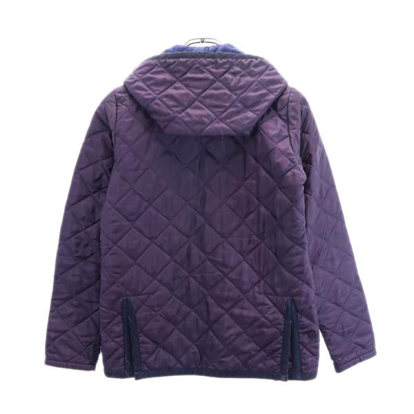 LAVENHAM ラベンハム キルティングジャケット 36 紫 フード レディース