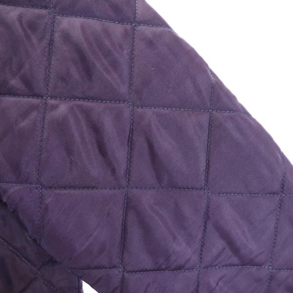 LAVENHAM ラベンハム キルティングジャケット 36 紫 フード レディース