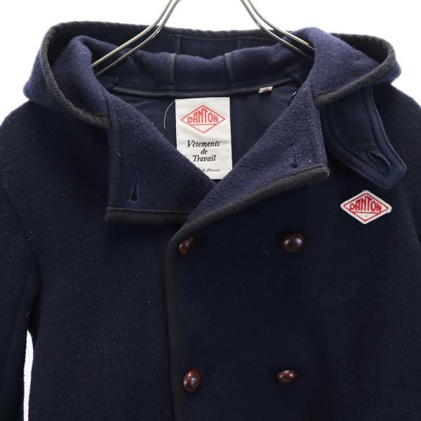Danton ダントン ウールジャケット 36 紺 フード メンズ