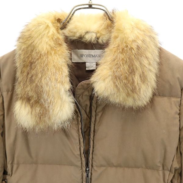 SPORTMAX スポーツマックス 中綿ジャケット 38 ブラウン系 レディース