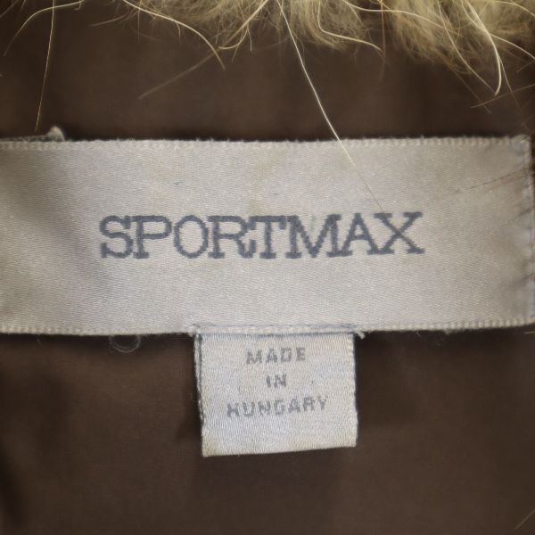 SPORTMAX スポーツマックス 中綿ジャケット 38 ブラウン系 レディース