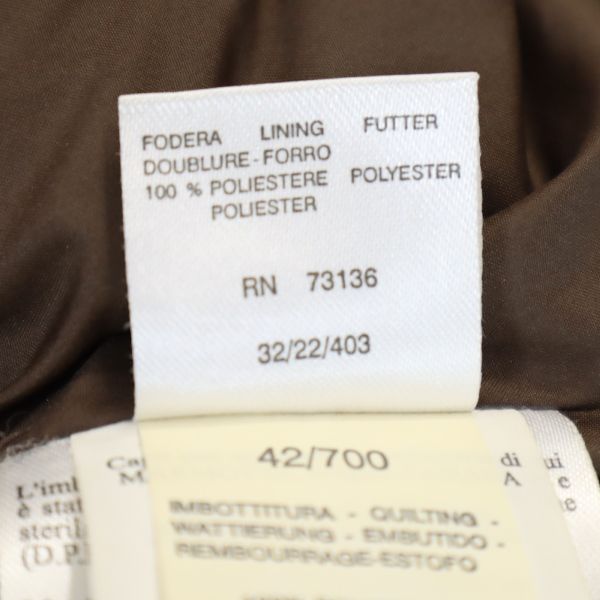 SPORTMAX スポーツマックス 中綿ジャケット 38 ブラウン系 レディース
