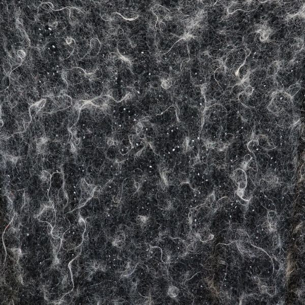 Glory US USA製 モヘヤブレンド 総柄 長袖 ニット 黒系 セーター レディース