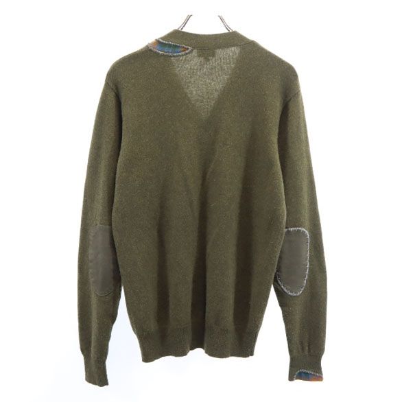 ポールスミスジーンズ 長袖 エルボーパッチ ニット M 緑系 Paul Smith JEANS セーター メンズ