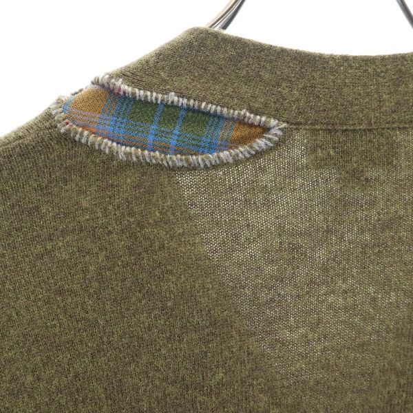 ポールスミスジーンズ 長袖 エルボーパッチ ニット M 緑系 Paul Smith JEANS セーター メンズ