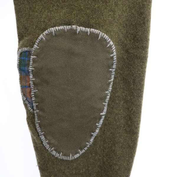 ポールスミスジーンズ 長袖 エルボーパッチ ニット M 緑系 Paul Smith JEANS セーター メンズ