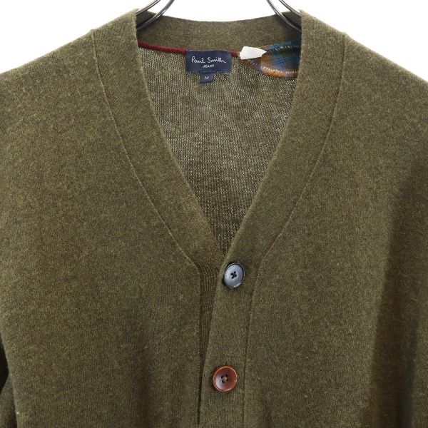ポールスミスジーンズ 長袖 エルボーパッチ ニット M 緑系 Paul Smith JEANS セーター メンズ