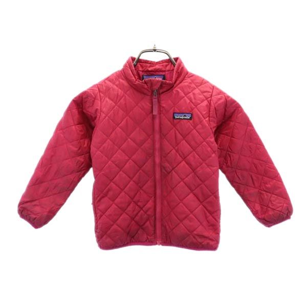 patagonia パタゴニア キルティングジャケット 4T ピンク 中綿 アウトドア キッズ