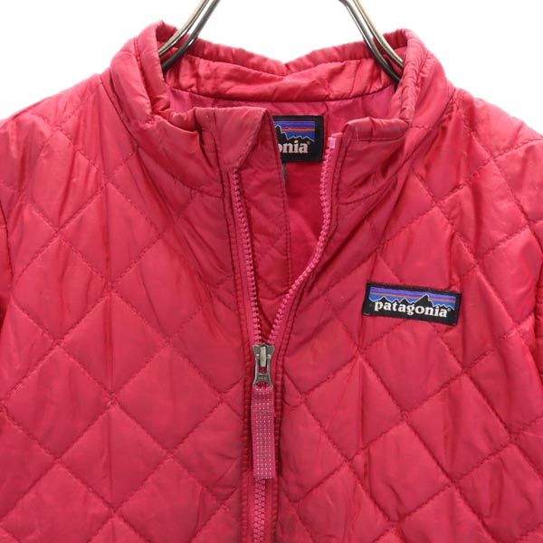 patagonia パタゴニア キルティングジャケット 4T ピンク 中綿 アウトドア キッズ