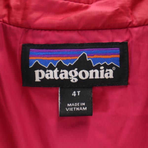 patagonia パタゴニア キルティングジャケット 4T ピンク 中綿 アウトドア キッズ