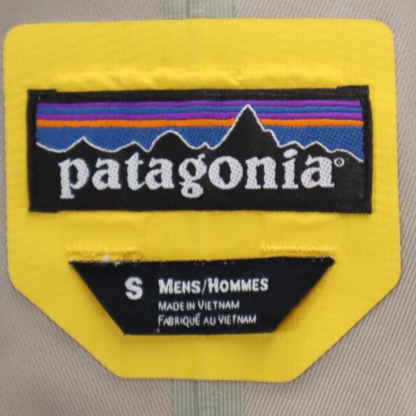 パタゴニア ロゴ刺繍 シェルターストーン ジャケット S イエロー patagonia ナイロンジャケット メンズ