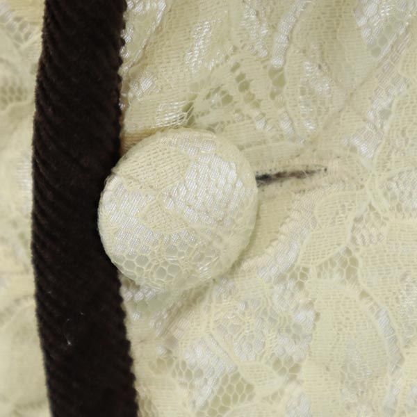 LAVENHAM ラベンハム 日本製 キルティングジャケット 36 茶系 フロントレース レディース