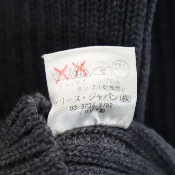 CELINE セリーヌ イタリア製 ウール 長袖 ニットカーディガン 40 グレー レディース