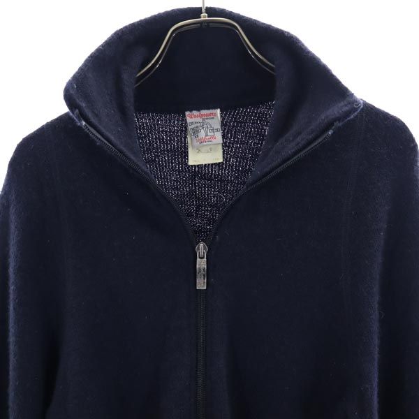 ウールパワー ニットジャケット XS ネイビー WOOL POWER メンズ