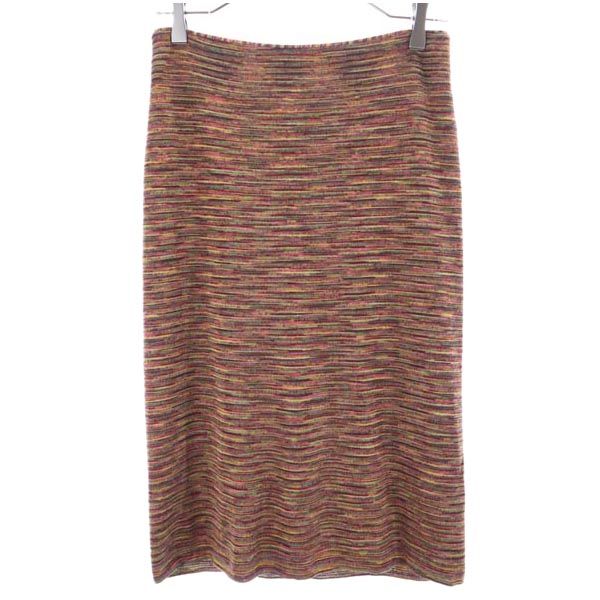 Missoni ミッソーニ イタリア製 総柄 長袖 スカートスーツ 上下 セットアップ 44/42 レディース
