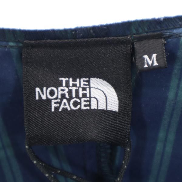 THE NORTH FACE ノースフェイス NP11080 チェック フーデッド ジャケット M ネイビー系 アウトドア 収納ポーチ メンズ