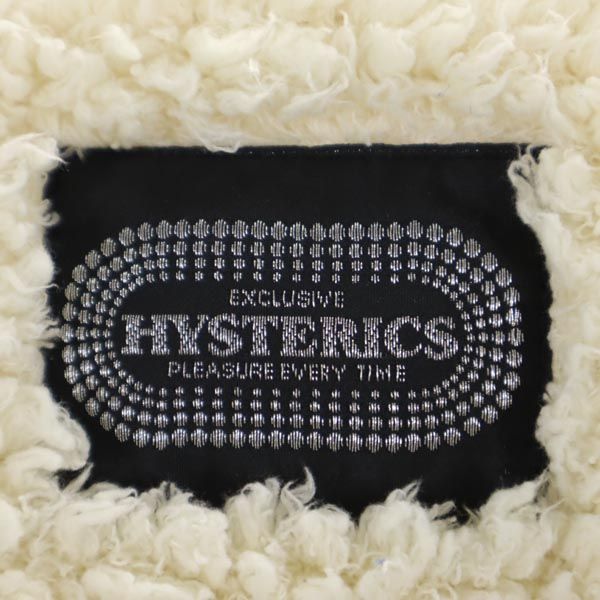 HYSTERICS ヒステリックス 日本製 リバーシブル ボアジャケット FREE ホワイト系 レディース