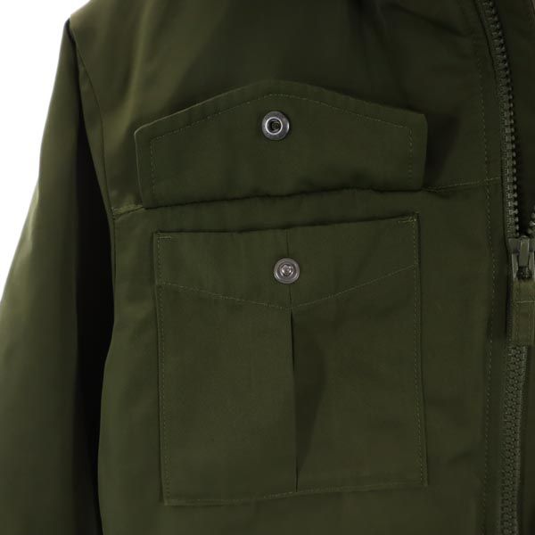 UNIQLO ユニクロ 長袖 ウォームパデット パーカー 140 カーキ 中綿ジャケット キッズ