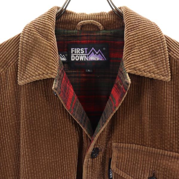FIRSTDOWN ファーストダウン コーデュロイジャケット M 茶 メンズ