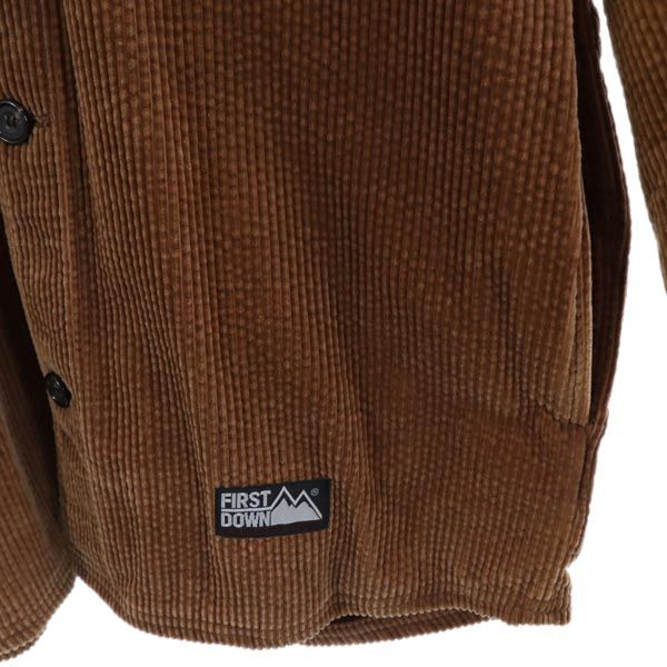 FIRSTDOWN ファーストダウン コーデュロイジャケット M 茶 メンズ
