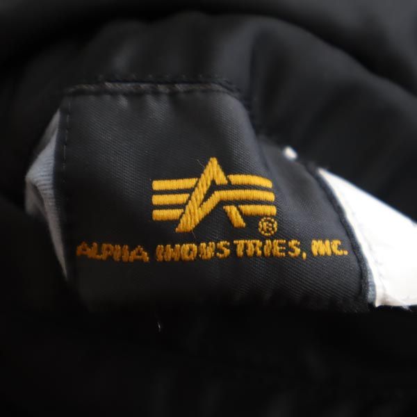 ALPHA INDUSTRIES アルファインダストリーズ リバーシブル フライトジャケット S 黒 ミリタリー メンズ