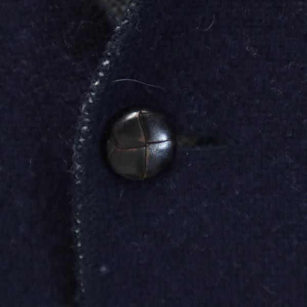 nonnative ノンネイティブ 日本製 ウールブレンド 総柄 長袖 ニットカーディガン ネイビー系 Vネック メンズ