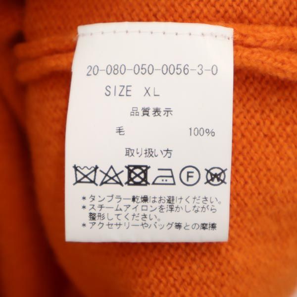 Mars Nnit wear イギリス製 ウール 長袖 セーター XL オレンジ ニット メンズ