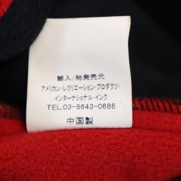 SIERRA DESIGNS シェラデザインズ ロゴ刺繍 フリースジャケット L 赤×黒 メンズ